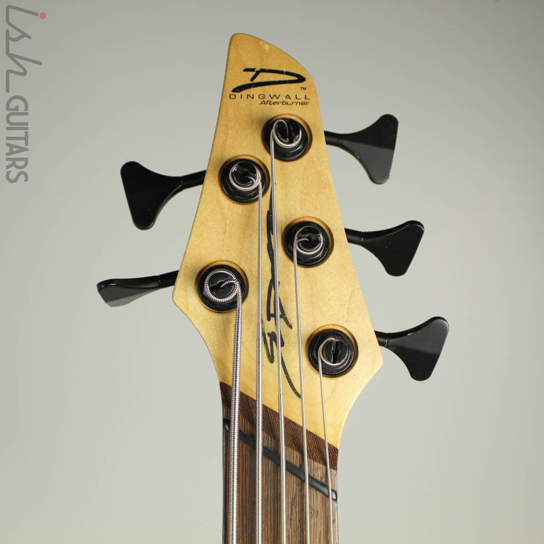 2003 Dingwall Afterburner I Flamed Maple Amber Fanned Fret Bass