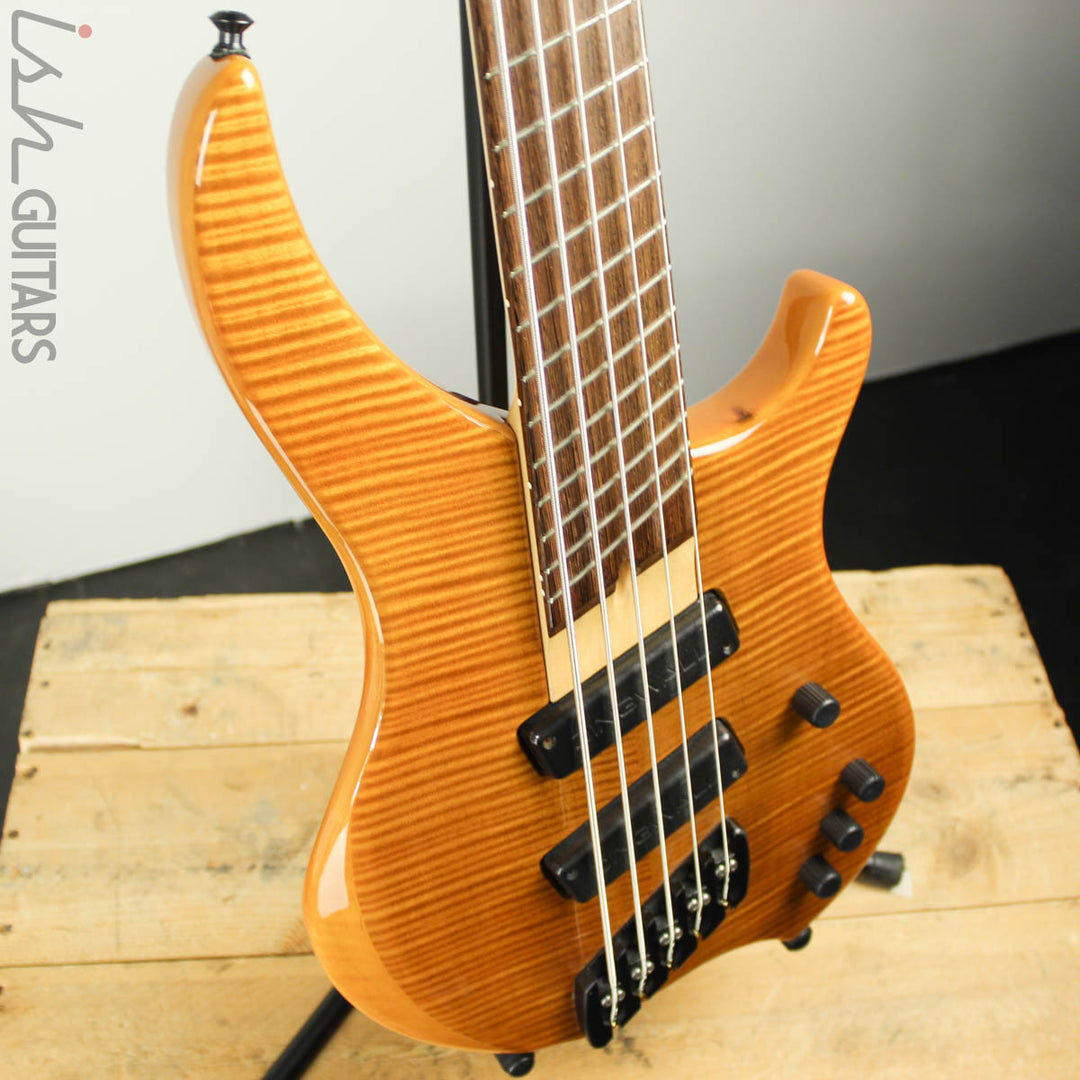 2003 Dingwall Afterburner I Flamed Maple Amber Fanned Fret Bass