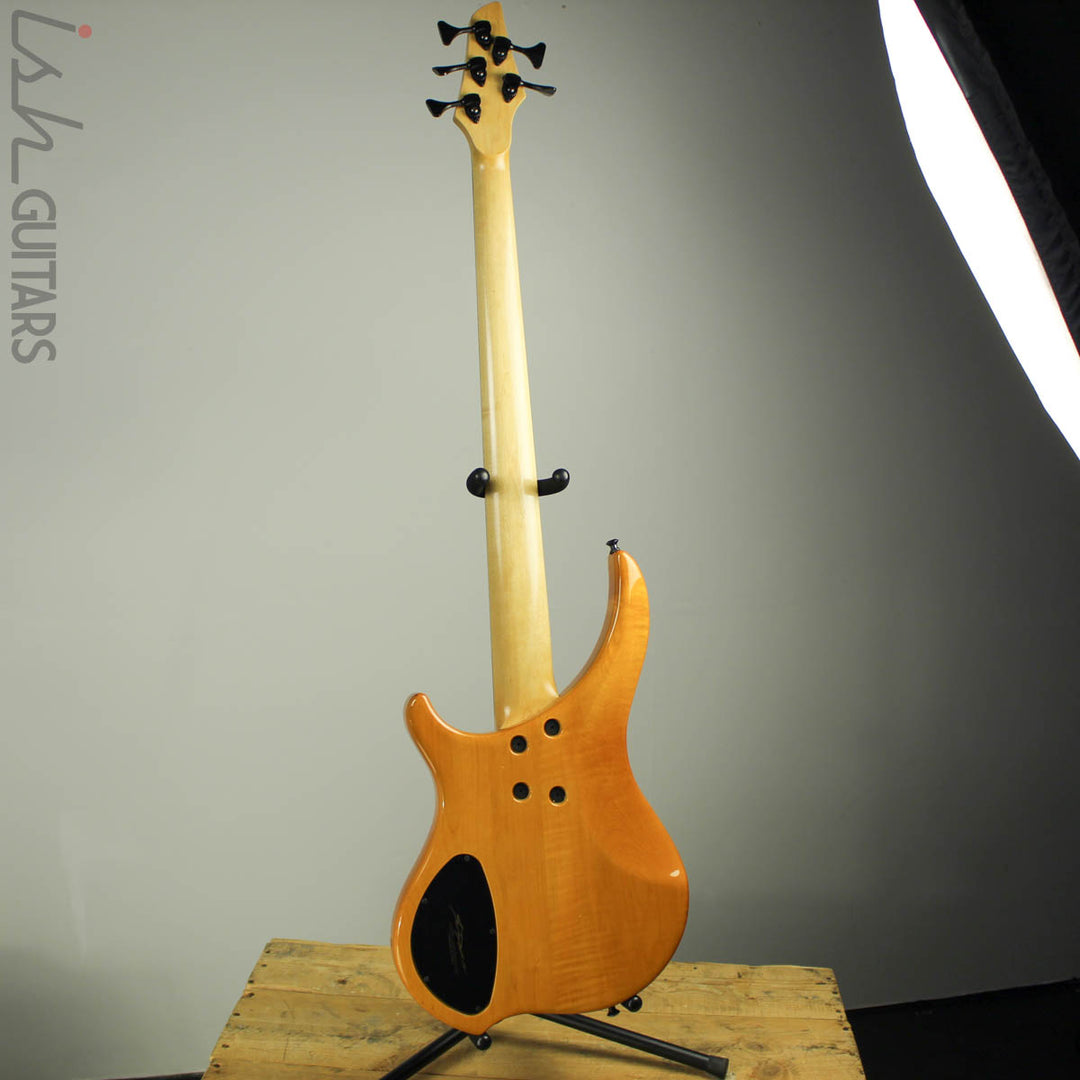 2003 Dingwall Afterburner I Flamed Maple Amber Fanned Fret Bass