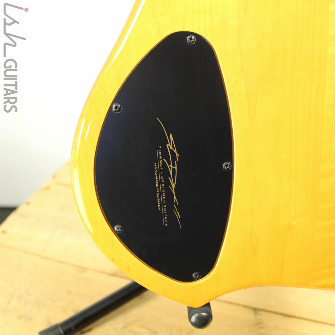 2003 Dingwall Afterburner I Flamed Maple Amber Fanned Fret Bass