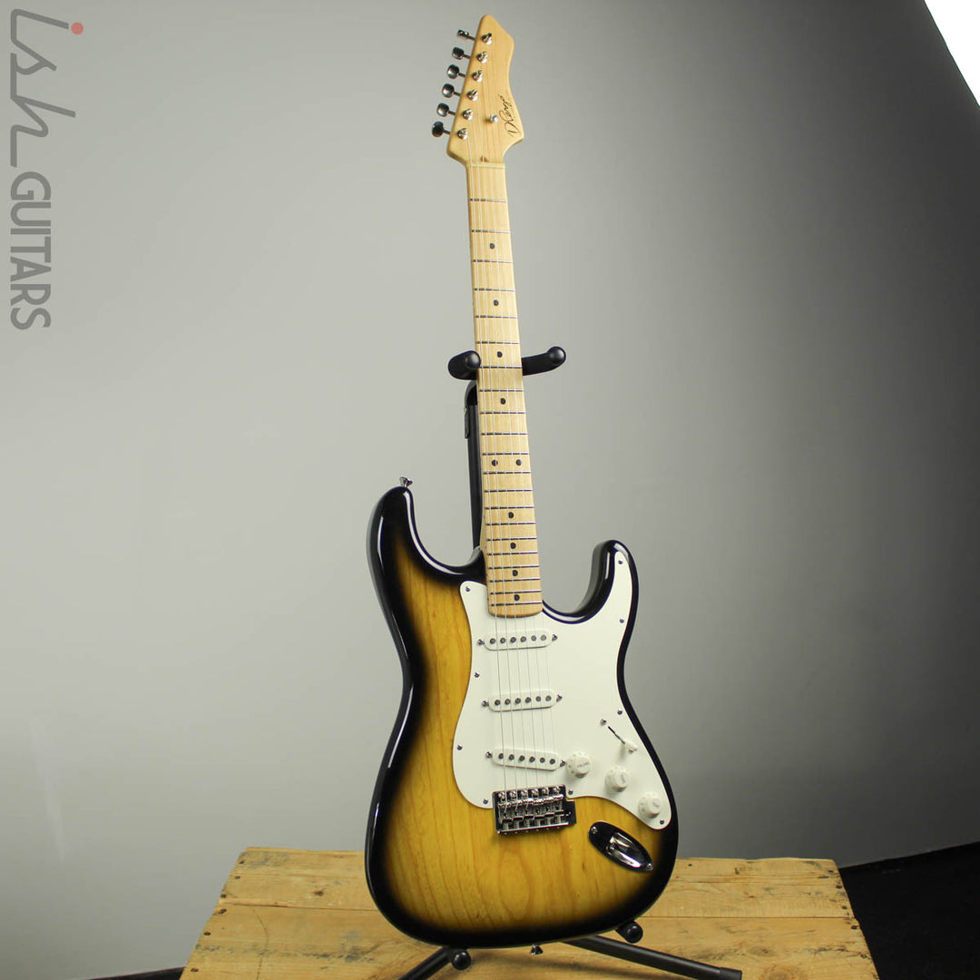 2014 D’Pergo Vintage Limited Strat Tobacco Sunburst