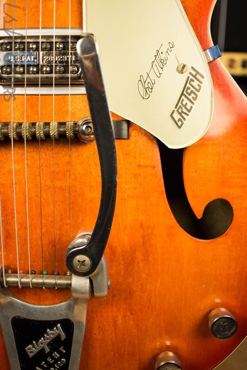 1961 Gretsch 6120 Style 6119 Anniversary Chet Atkins Orange Refin Real F Holes!