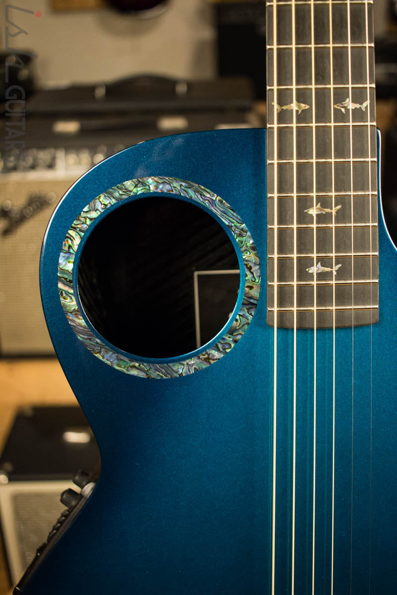 RainSong Co-WS1005NSM Concert Series Acoustic Electric Guitar Marine Blue