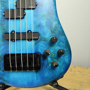 Spector NS-5XL Ish Limited 2018 Buckeye Burl Coral Blue Bass