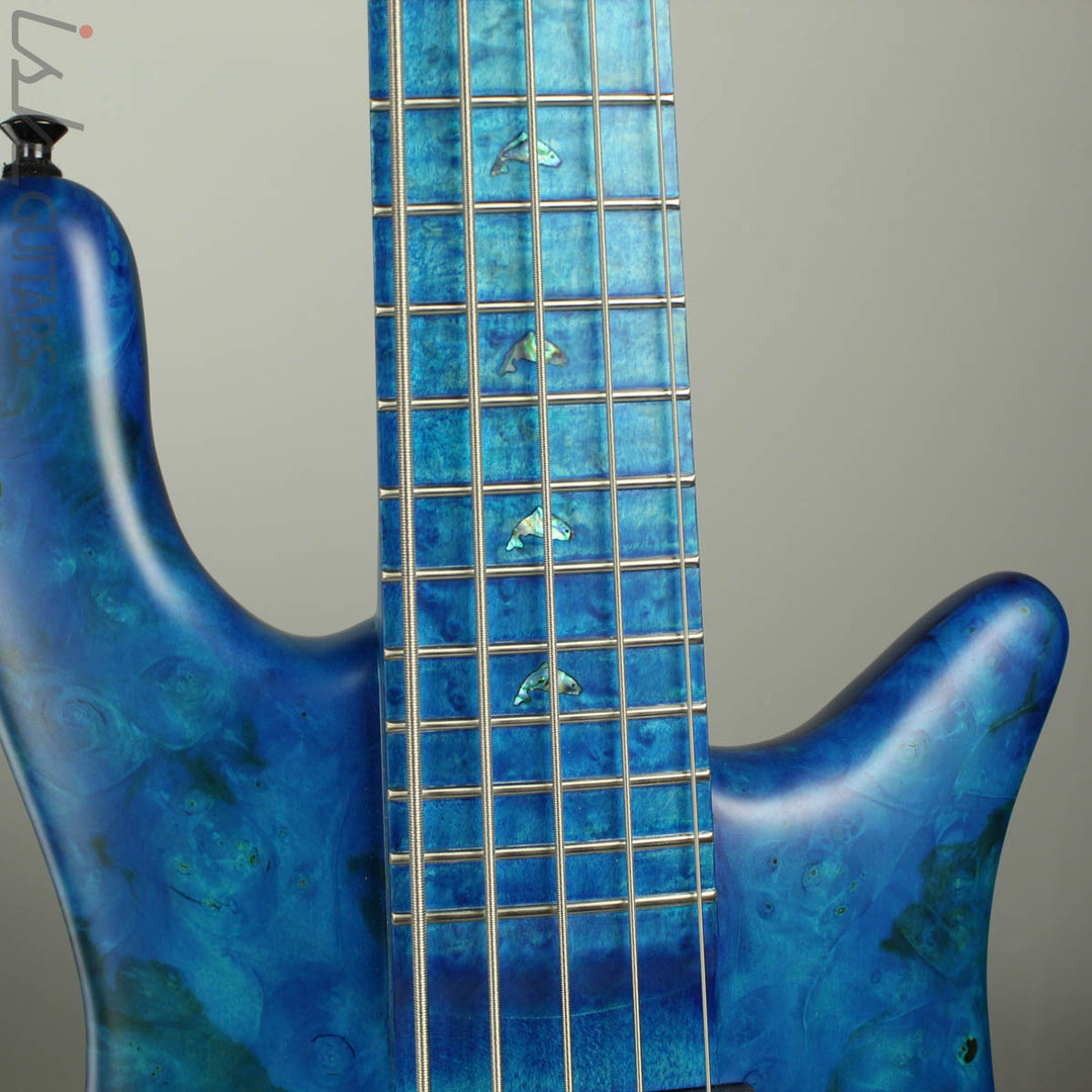 Spector NS-5XL Ish Limited 2018 Buckeye Burl Coral Blue Bass