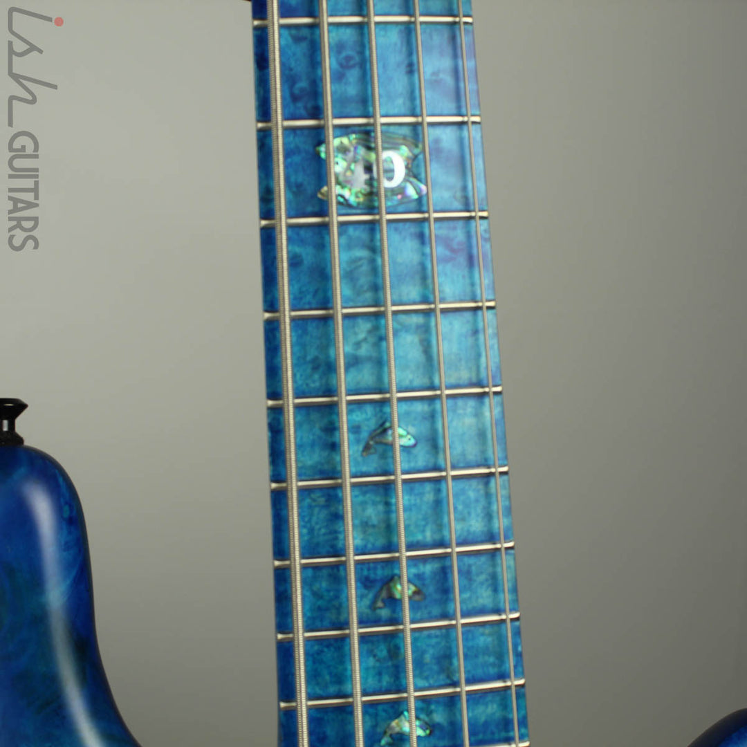 Spector NS-5XL Ish Limited 2018 Buckeye Burl Coral Blue Bass
