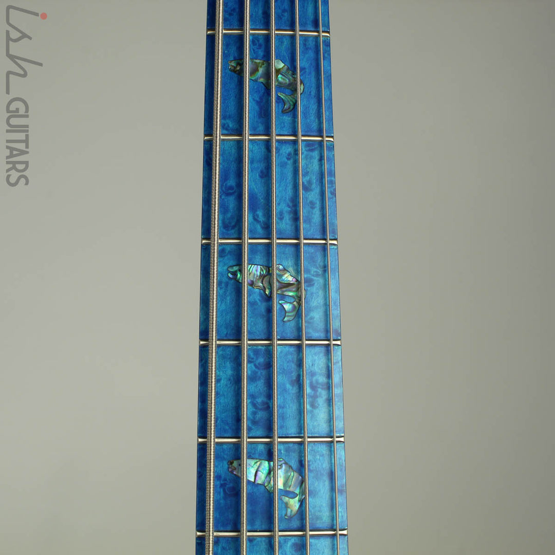 Spector NS-5XL Ish Limited 2018 Buckeye Burl Coral Blue Bass
