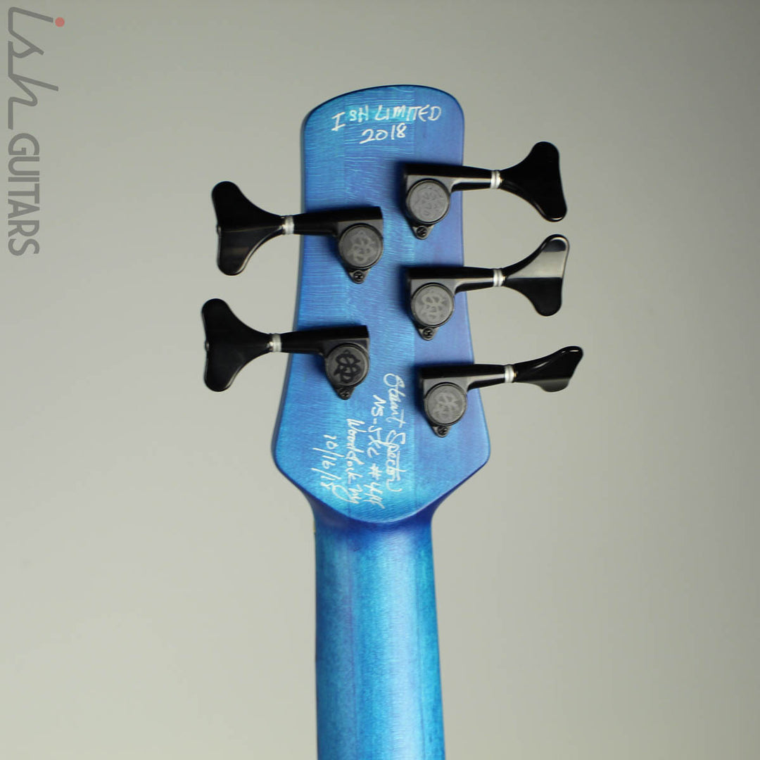 Spector NS-5XL Ish Limited 2018 Buckeye Burl Coral Blue Bass