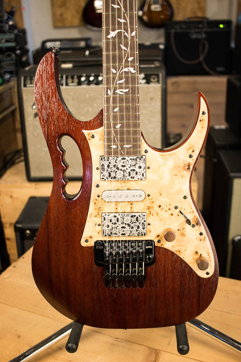 Ibanez JEM77WDP Steve Vai Signature “Woody” Charcoal Brown
