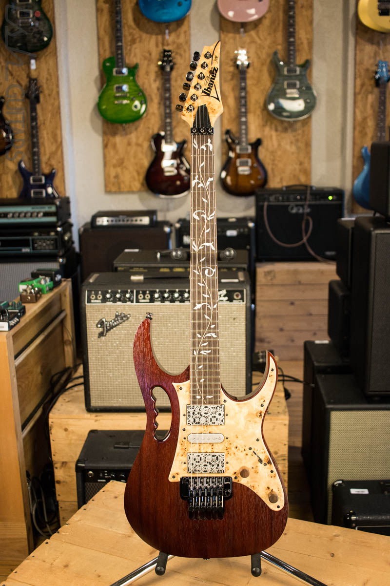 Ibanez JEM77WDP Steve Vai Signature “Woody” Charcoal Brown