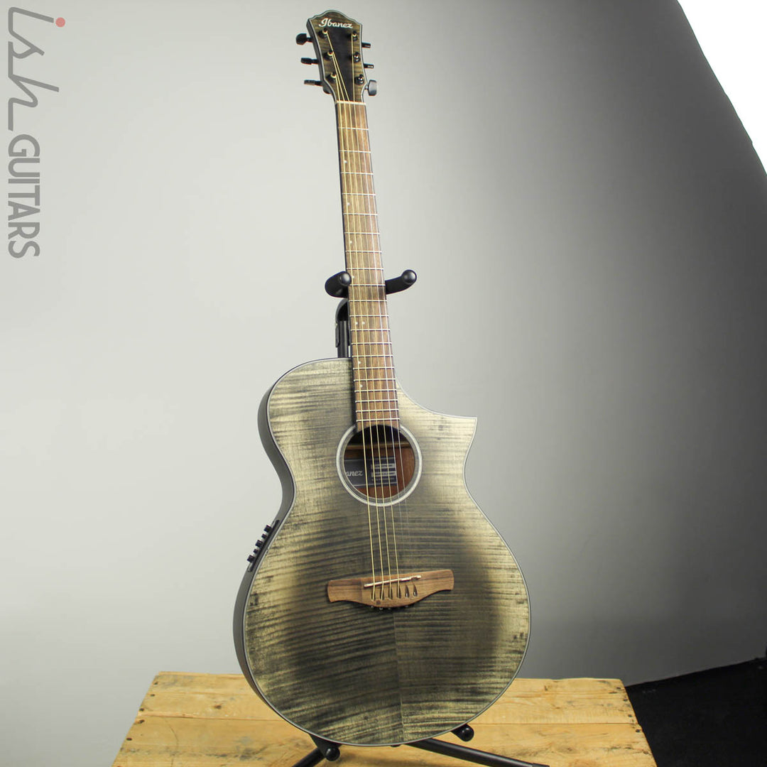 Ibanez AEWC32FM Acoustic Electric Guitar - Glacier Black Low Gloss