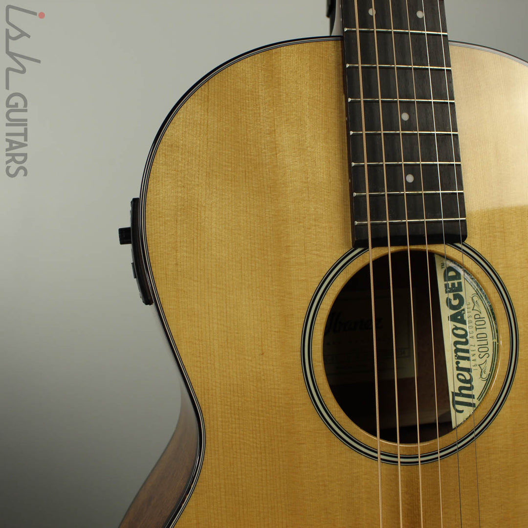 2018 Ibanez AVN9SPE-NT Thermo Aged Parlor Acoustic-Electric Guitar Natural