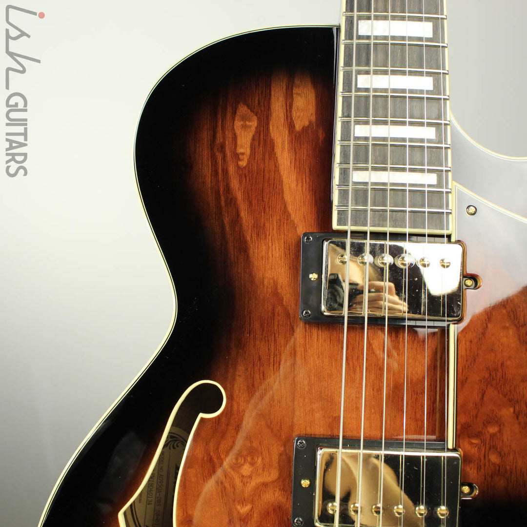 2018 Ibanez Artcore Expressionist AG95QA Dark Brown Sunburst