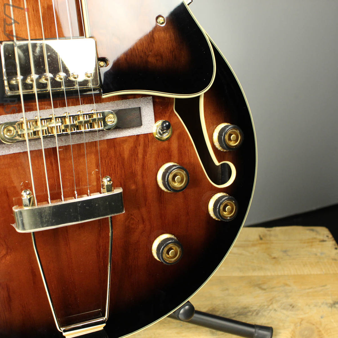 2018 Ibanez Artcore Expressionist AG95QA Dark Brown Sunburst
