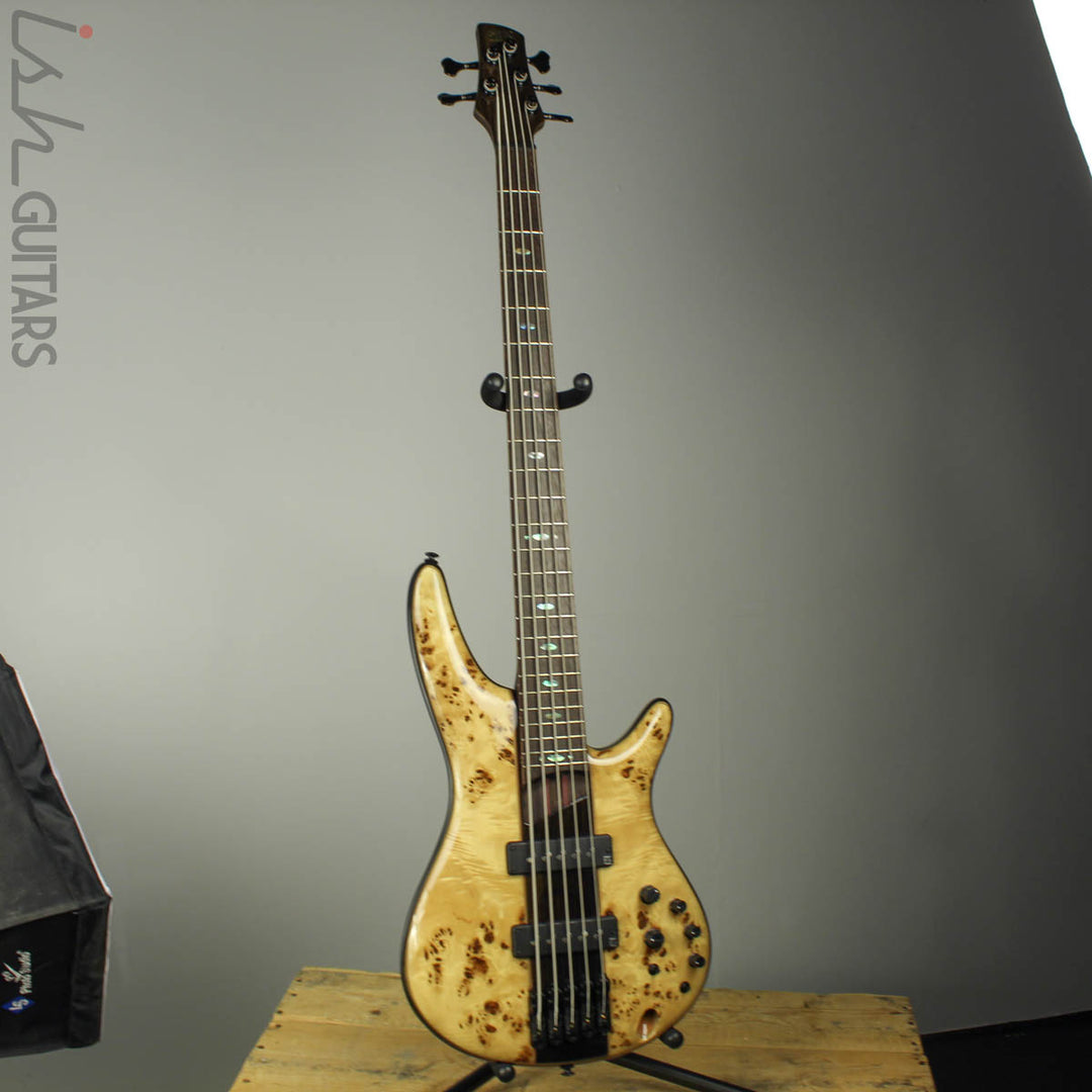 2017 Ibanez 1705BE 5-String Bass Poplar Burl