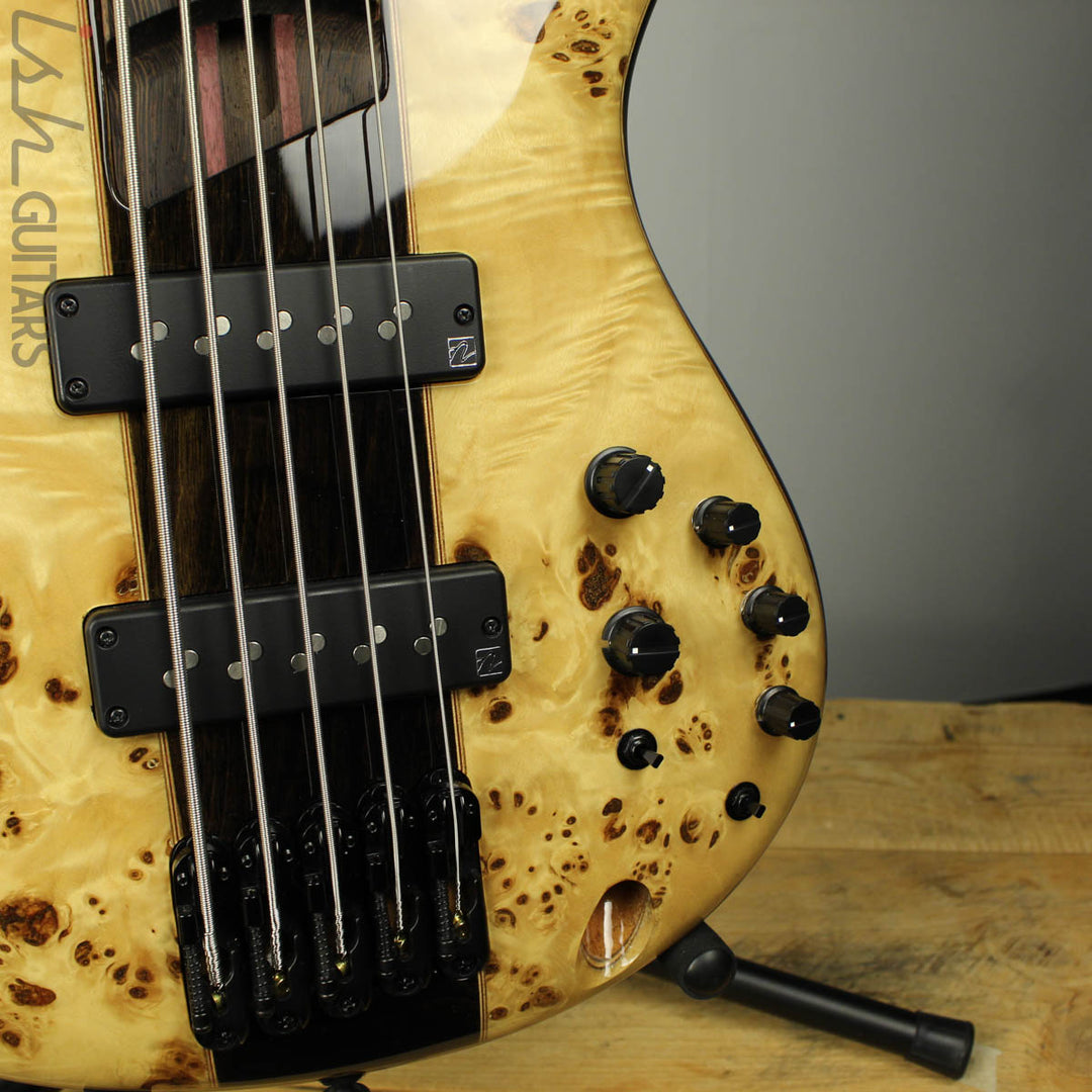 2017 Ibanez 1705BE 5-String Bass Poplar Burl