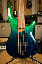 Ibanez SR875BRG Blue Green Fade Electric Bass