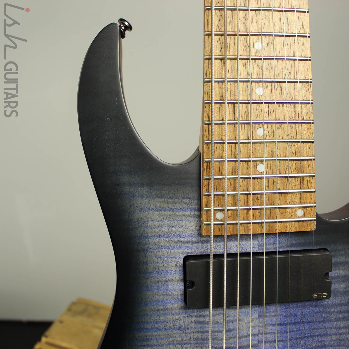 Ibanez RGIR9FME Iron Label 9-String Faded Denim Blue Burst – Ish