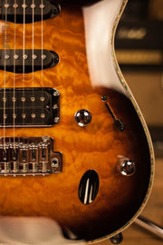 2018 Ibanez SA460QM Antique Brown Burst Electric Guitar