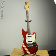 1973 1974 Fender Mustang Red with Competition Racing Stripes (DEMO VIDEO)