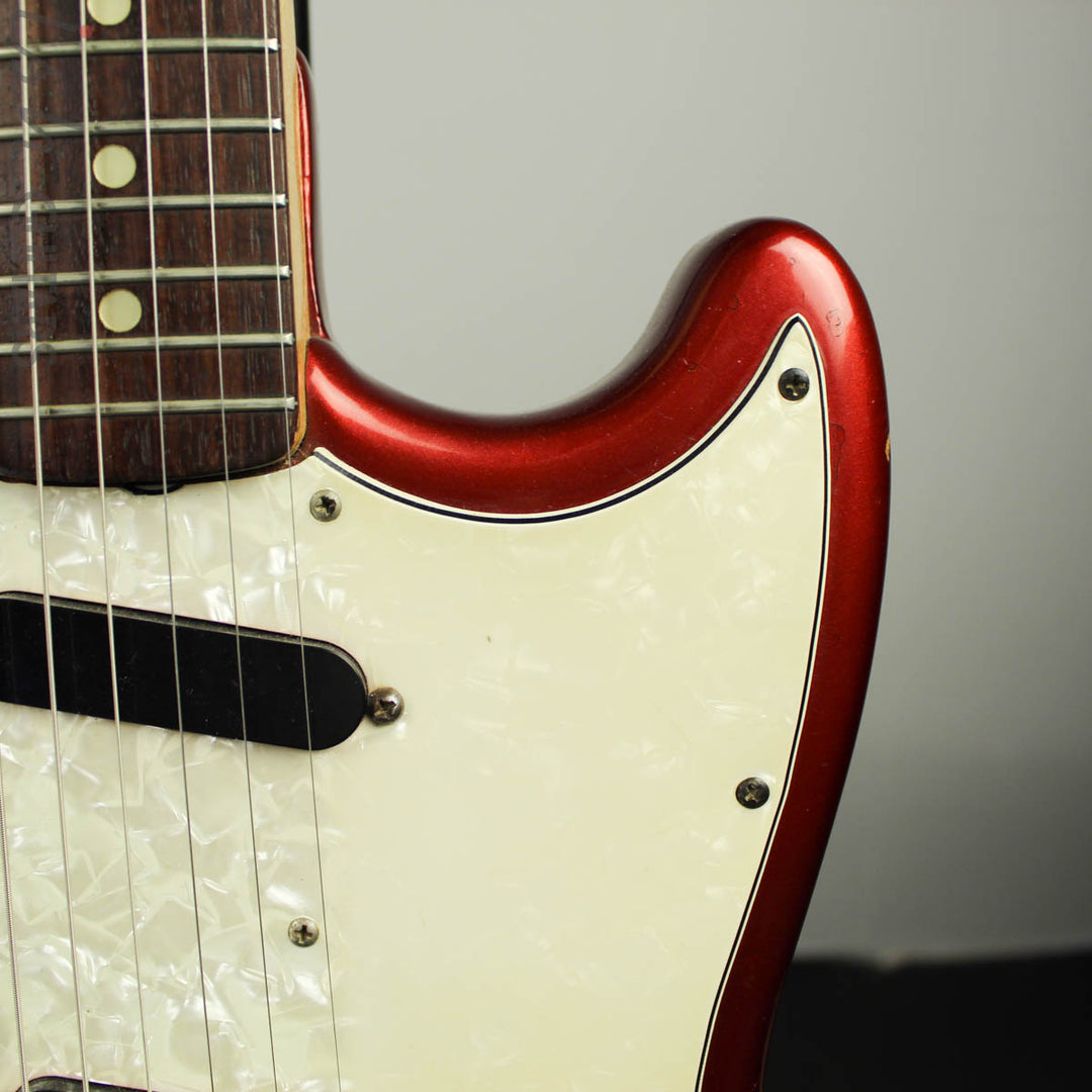 1973 1974 Fender Mustang Red with Competition Racing Stripes (DEMO VIDEO)