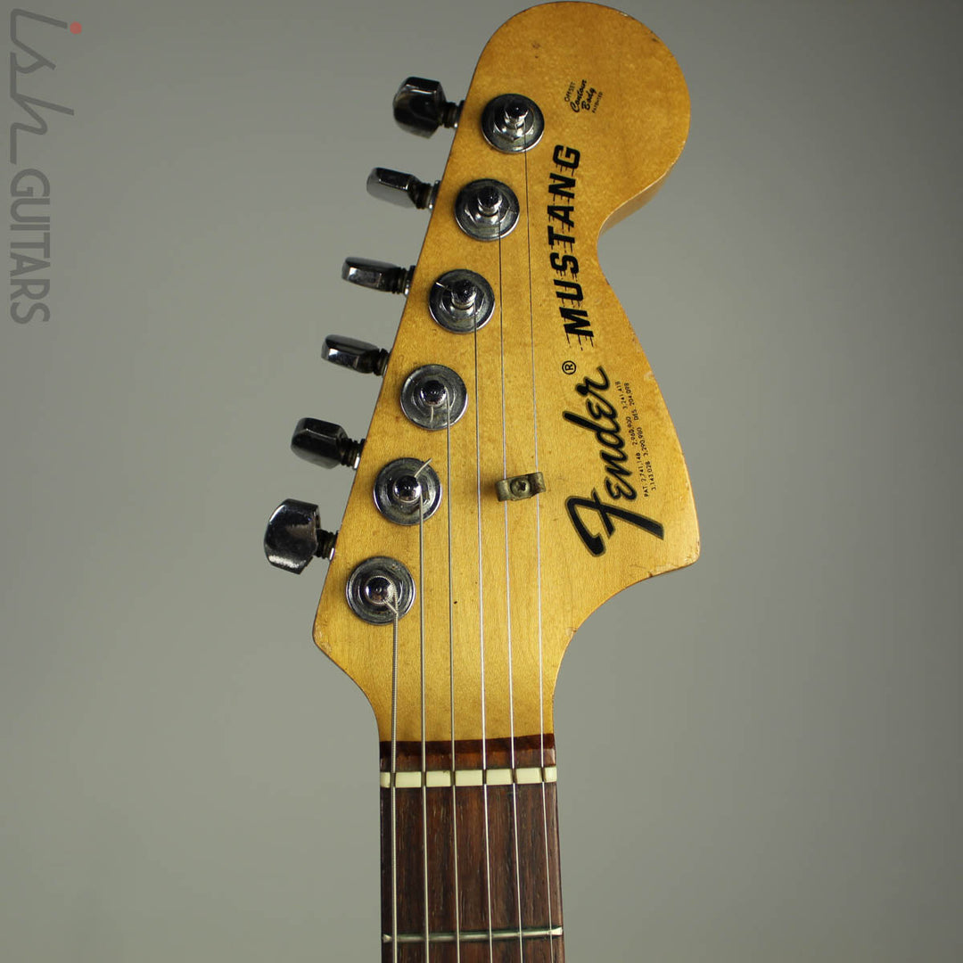 1973 1974 Fender Mustang Red with Competition Racing Stripes (DEMO VIDEO)