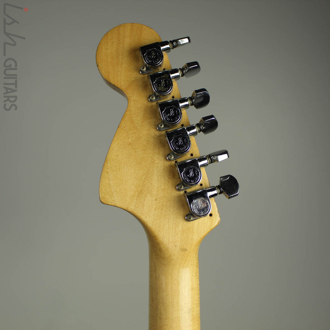 1973 1974 Fender Mustang Red with Competition Racing Stripes (DEMO VIDEO)