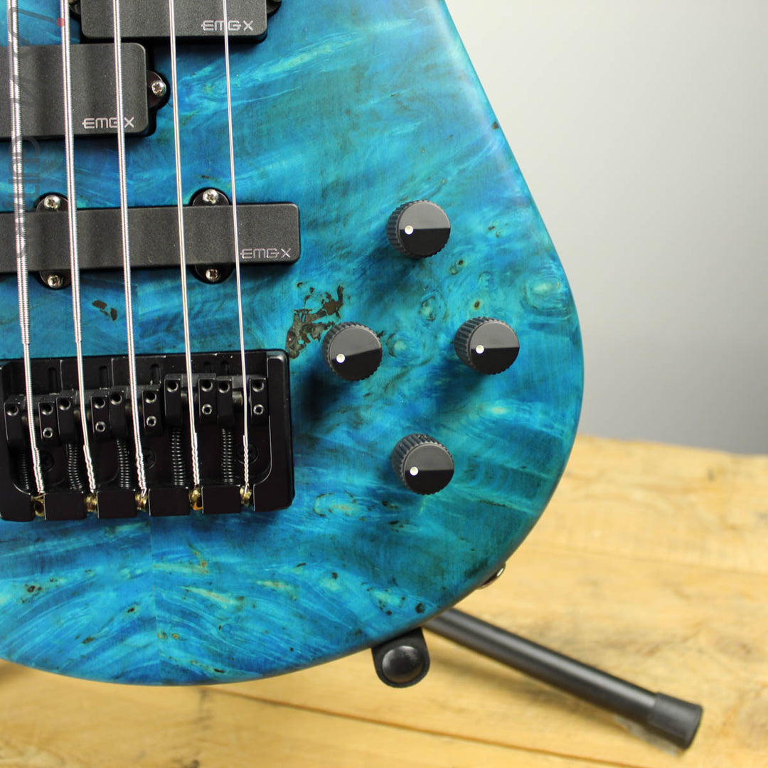 Spector NS-2 5-String Ish Limited Buckeye Burl Coral Blue