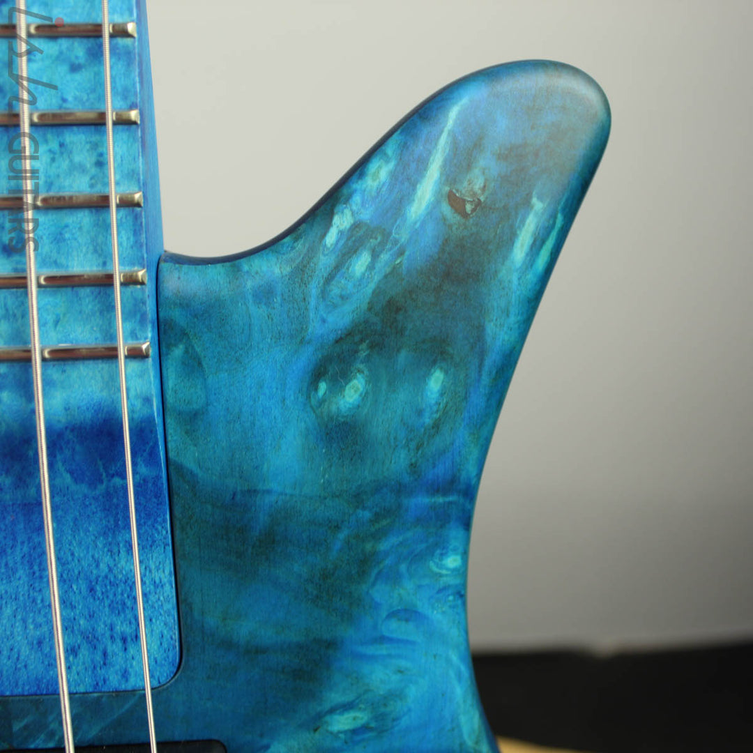 Spector NS-2 5-String Ish Limited Buckeye Burl Coral Blue