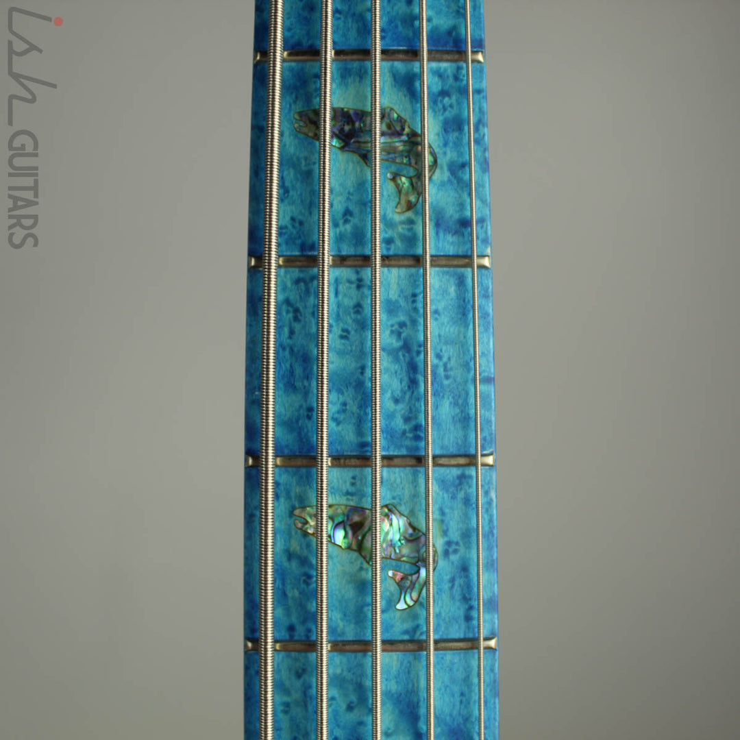 Spector NS-2 5-String Ish Limited Buckeye Burl Coral Blue