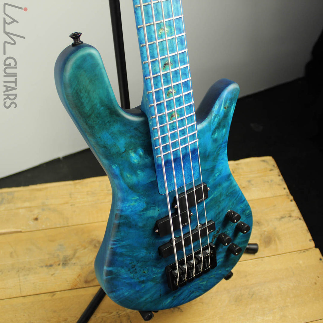 Spector NS-2 5-String Ish Limited Buckeye Burl Coral Blue
