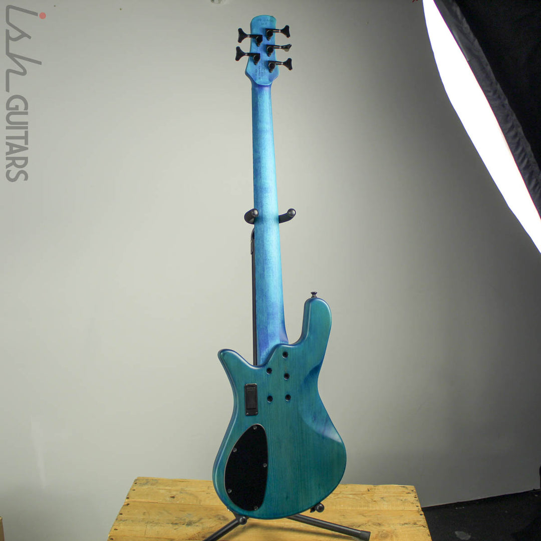 Spector NS-2 5-String Ish Limited Buckeye Burl Coral Blue