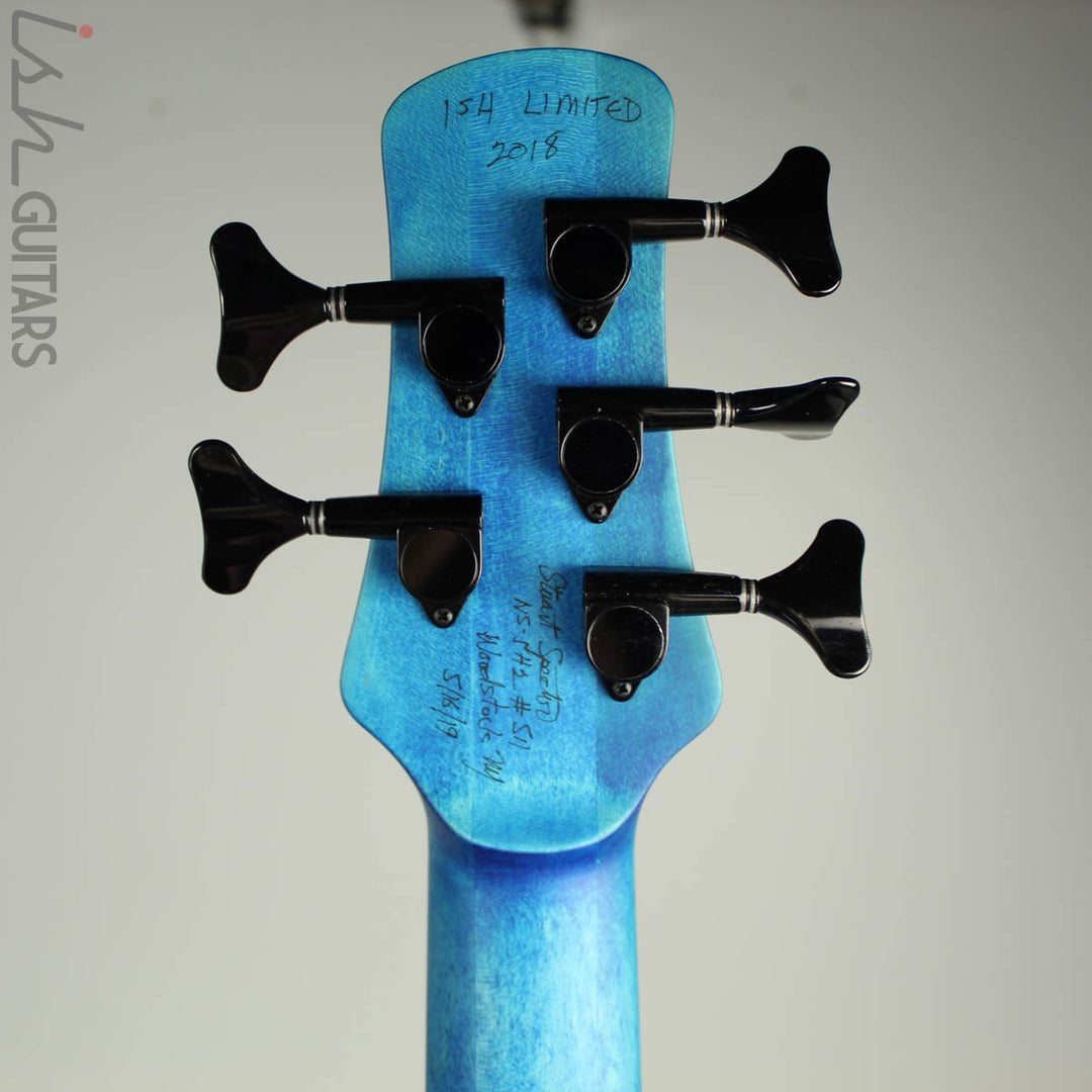 Spector NS-2 5-String Ish Limited Buckeye Burl Coral Blue