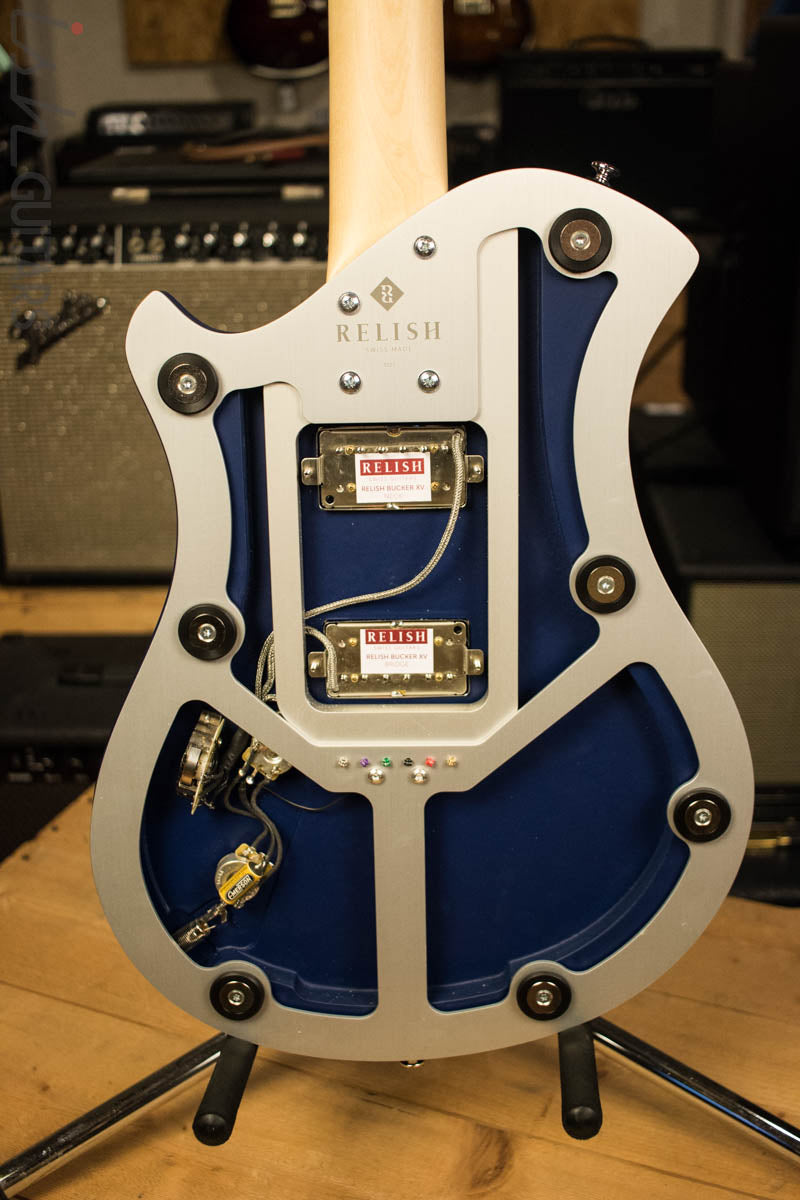 Relish Guitars Mary Aluminum Marine Blue Electric Guitar
