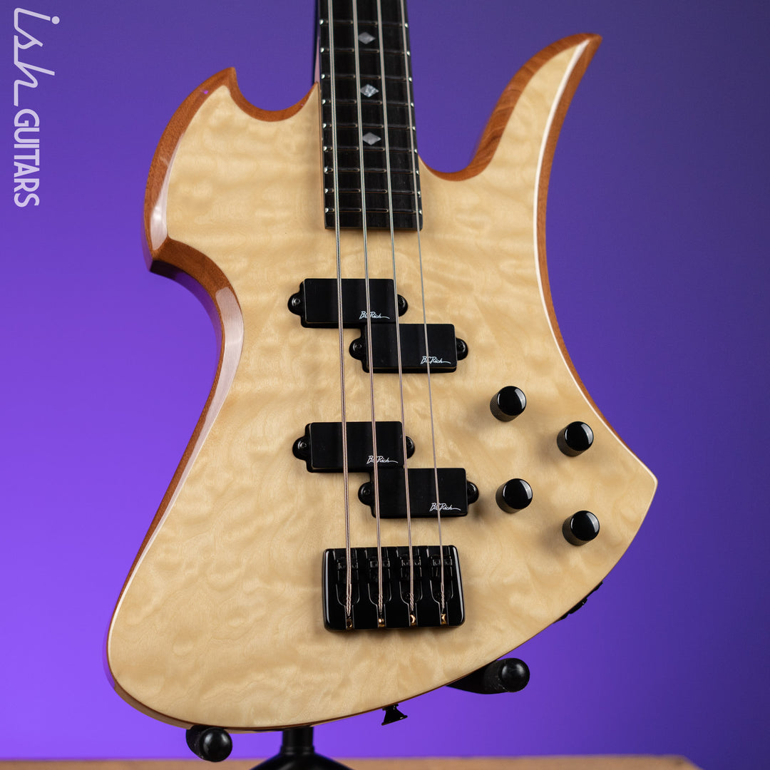 2005 BC Rich Mockingbird NJ Series Bass Guitar Natural