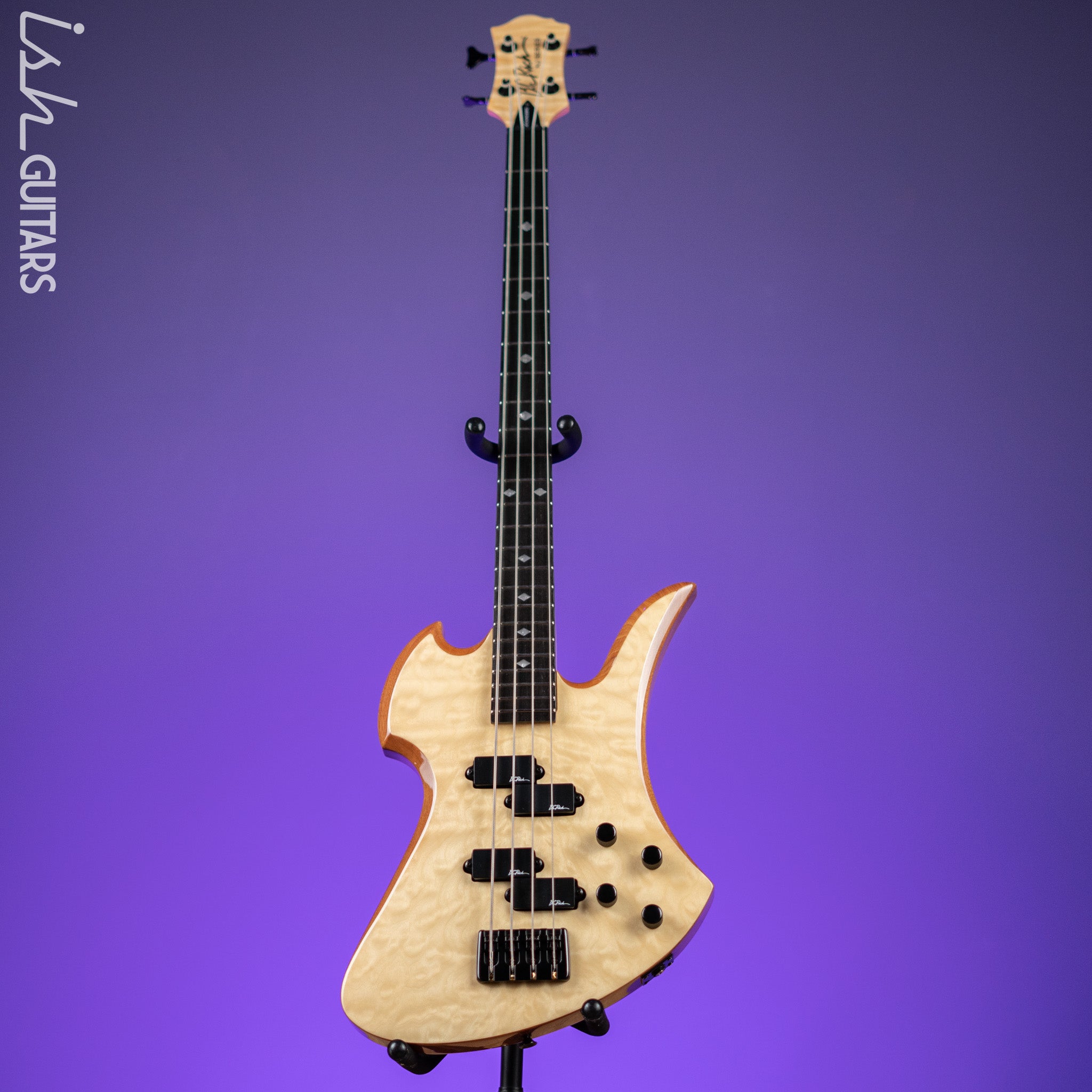 2005 BC Rich Mockingbird NJ Series Bass Guitar Natural – Ish Guitars