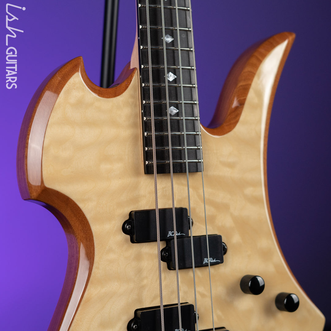2005 BC Rich Mockingbird NJ Series Bass Guitar Natural