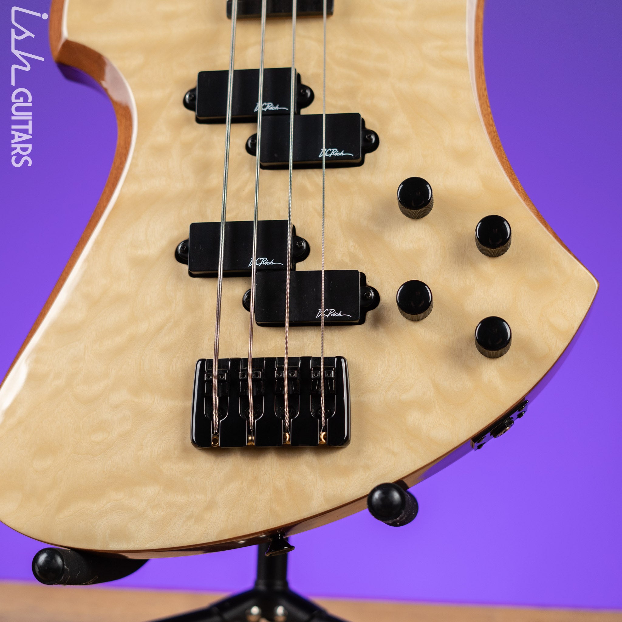2005 BC Rich Mockingbird NJ Series Bass Guitar Natural – Ish Guitars