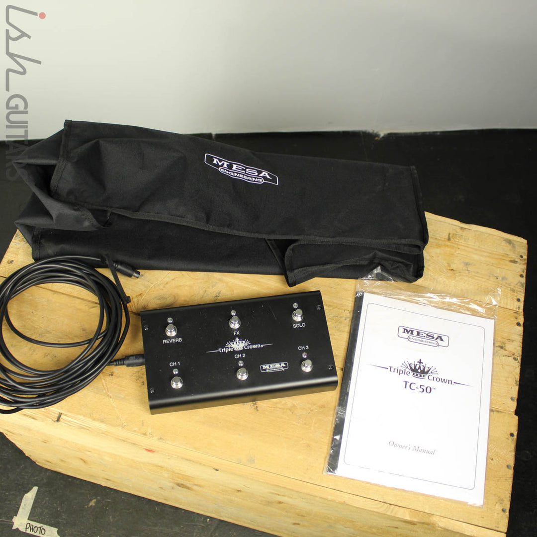 Mesa Boogie TC-50 Triple Crown Amplifier Head w/ Footswitch and Cover