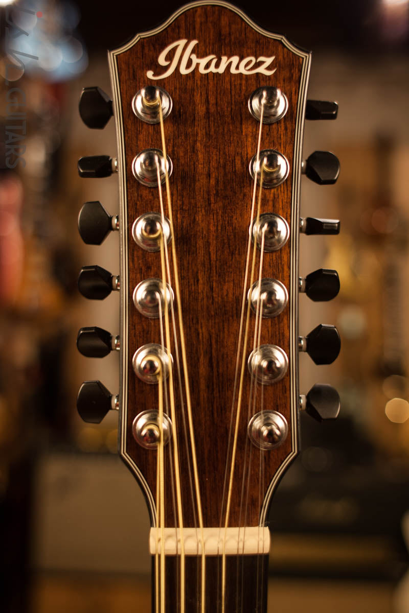 2018 Ibanez Artwood AEWC4012FM Tiger Burst Hi Gloss 12 String Acoustic