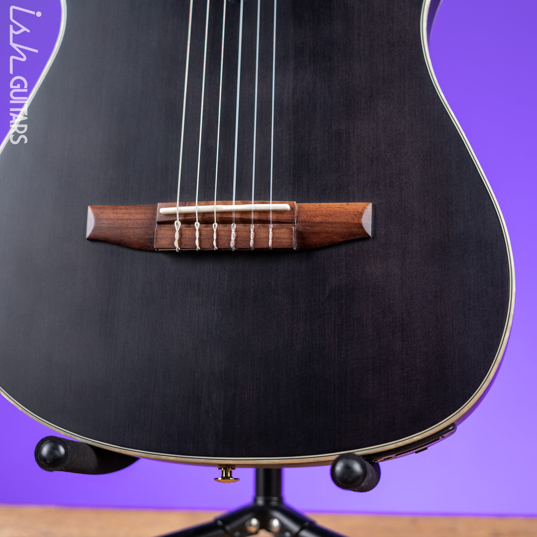 Ibanez TOD10N Tim Henson Signature Nylon Acoustic-Electric Guitar Transparent Black Flat