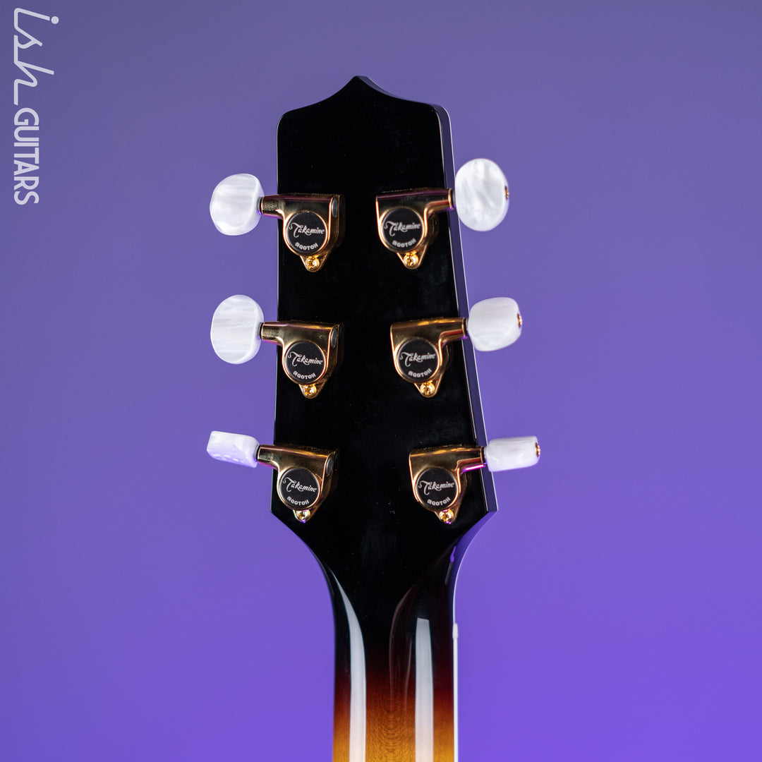Takamine P6JC Jumbo Acoustic-Electric Guitar Brown Sunburst Gloss Demo