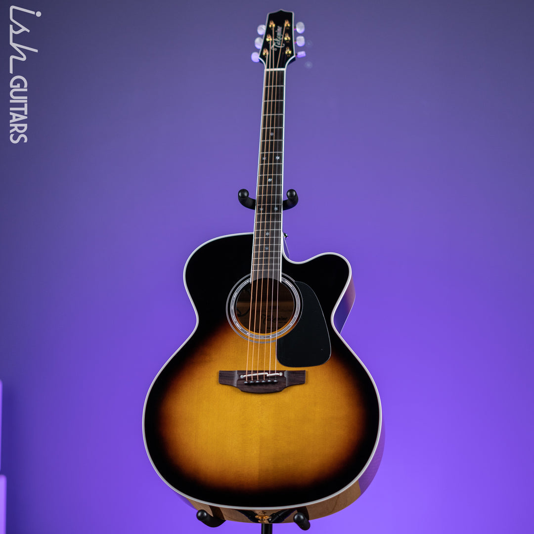 Takamine P6JC Jumbo Acoustic-Electric Guitar Brown Sunburst Gloss Demo