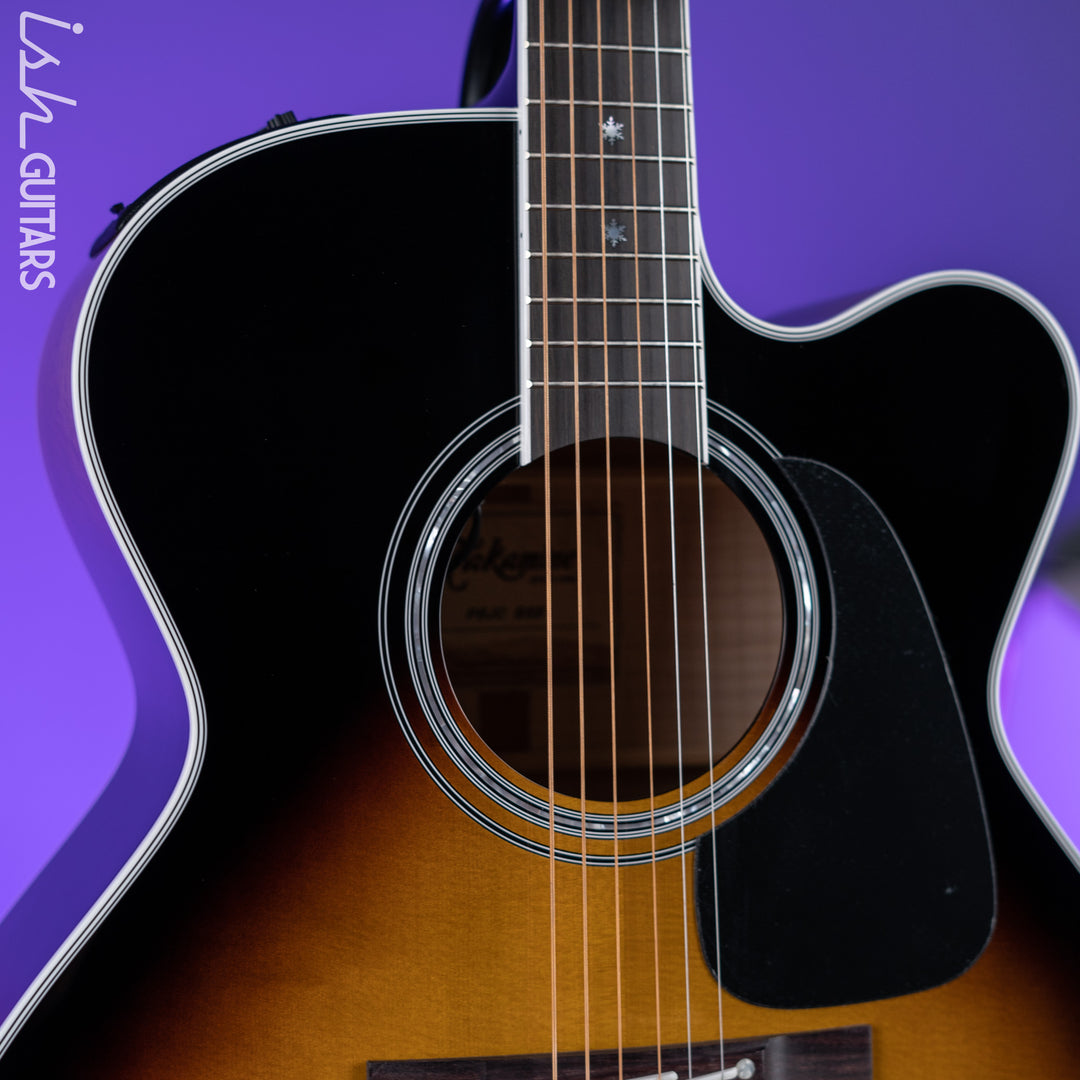 Takamine P6JC Jumbo Acoustic-Electric Guitar Brown Sunburst Gloss Demo