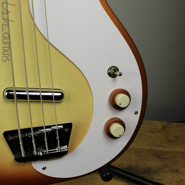 Danelectro 59DC Long Scale Bass Guitar Copper Burst – Ish Guitars