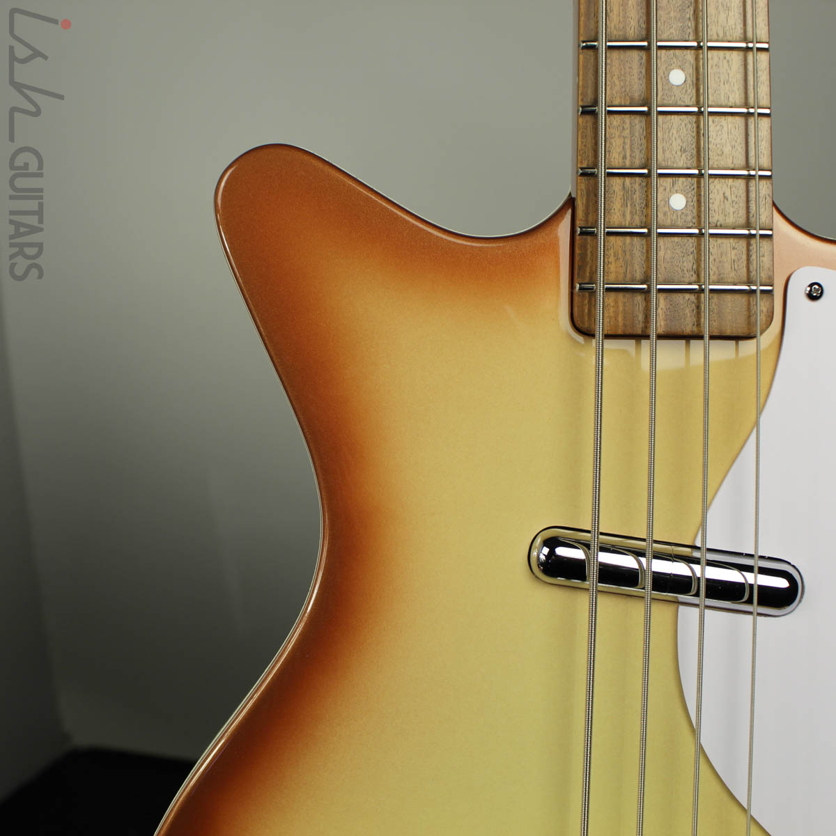 Danelectro 59DC Long Scale Bass Guitar Copper Burst – Ish Guitars
