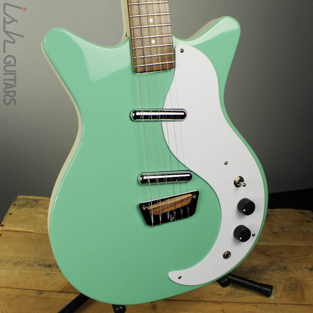 Danelectro Stock 59 Aqua Solidbody Electric Guitar (DEMO VIDEO)