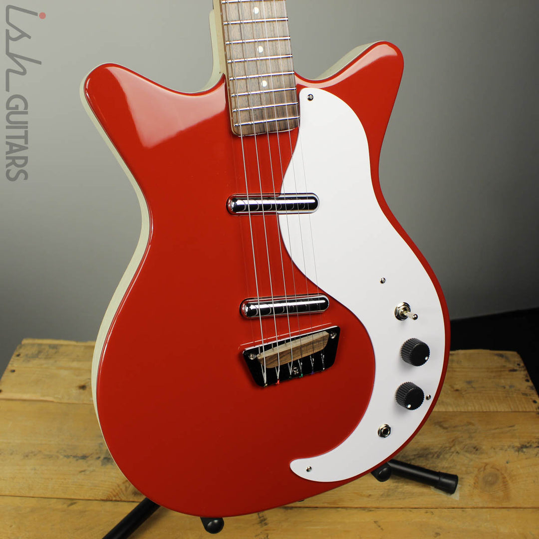 Danelectro Stock 59 Red Electric Guitar (DEMO VIDEO)