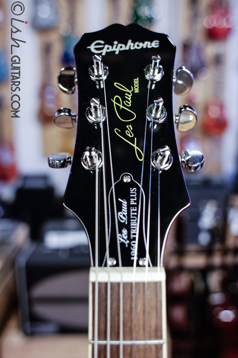 Epiphone Les Paul 1960 Tribute Plus Black Cherry – Ish Guitars