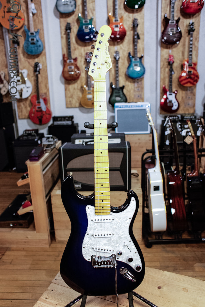 G&amp;L Legacy Tribute Blue Upgraded Pickups and Tuners and Case!